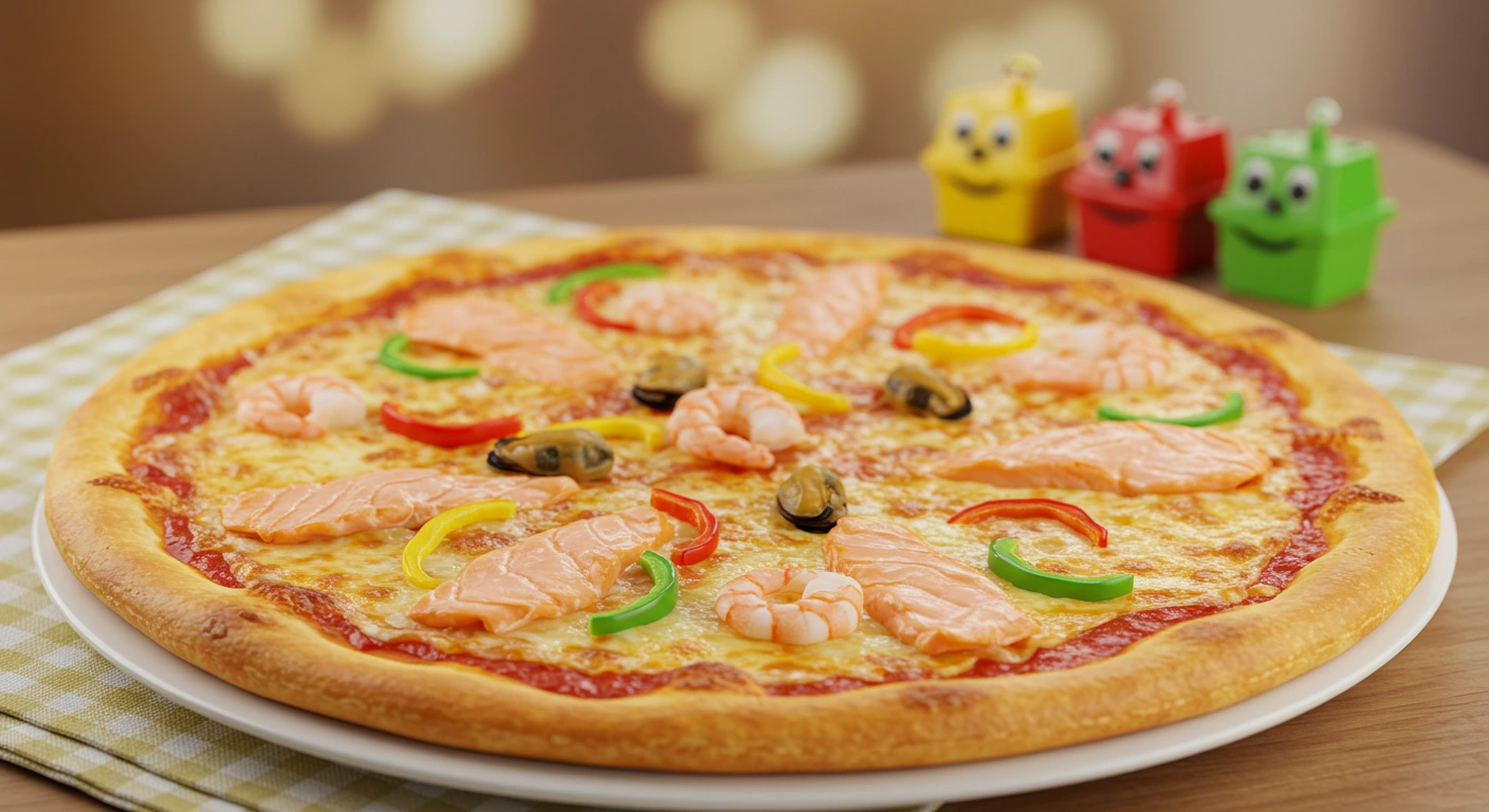 Kid-Friendly Seafood Pizza - tertiary view